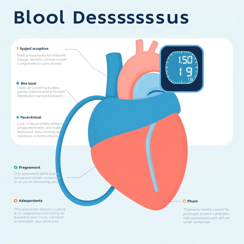 Blood pressure monitoring illustration